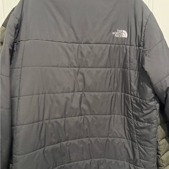 Worn once! Men’s north face jacket, black and gray combo. - Picture 2 of 3